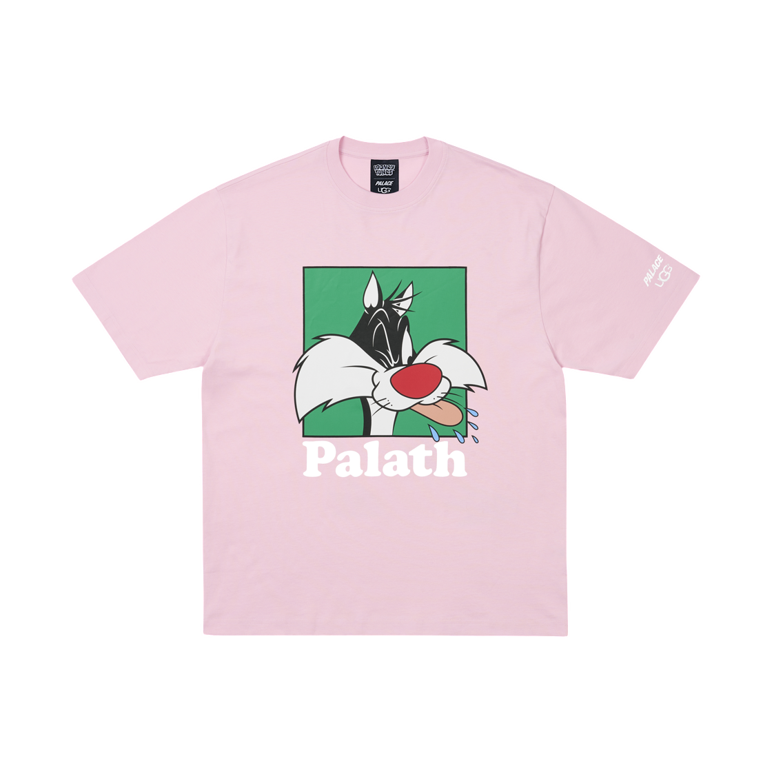 팔라스 x 어그 x 루니 툰 티셔츠 핑크 - 25FW(Palace x UGG x Looney Tunes T-Shirt Pink - 25FW)