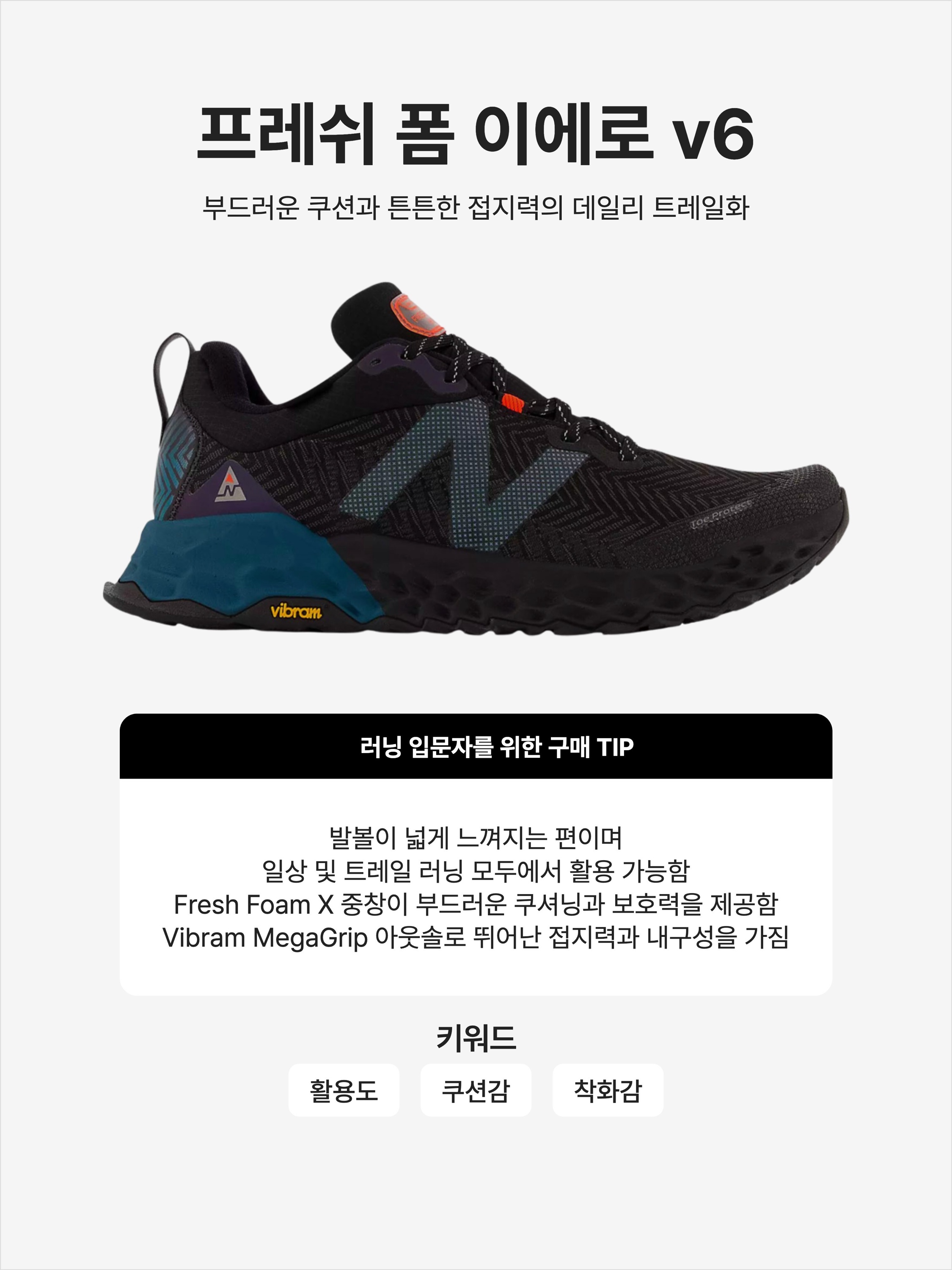 New Balance Fresh Foam Hierro v6 Trail GTX Black Mountain Teal - 2E Wide, New Balance x Eastlogue Fresh Foam Hierro v6 Army Green - 2E Wide 착용 스타일 - 1