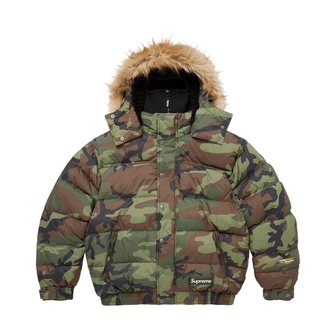 슈프림 페이스마스크 700-필 다운 퍼퍼 자켓 우드랜드 카모 - 25FW(Supreme Facemask 700-Fill Down Puffer Jacket Woodland Camo - 25FW)