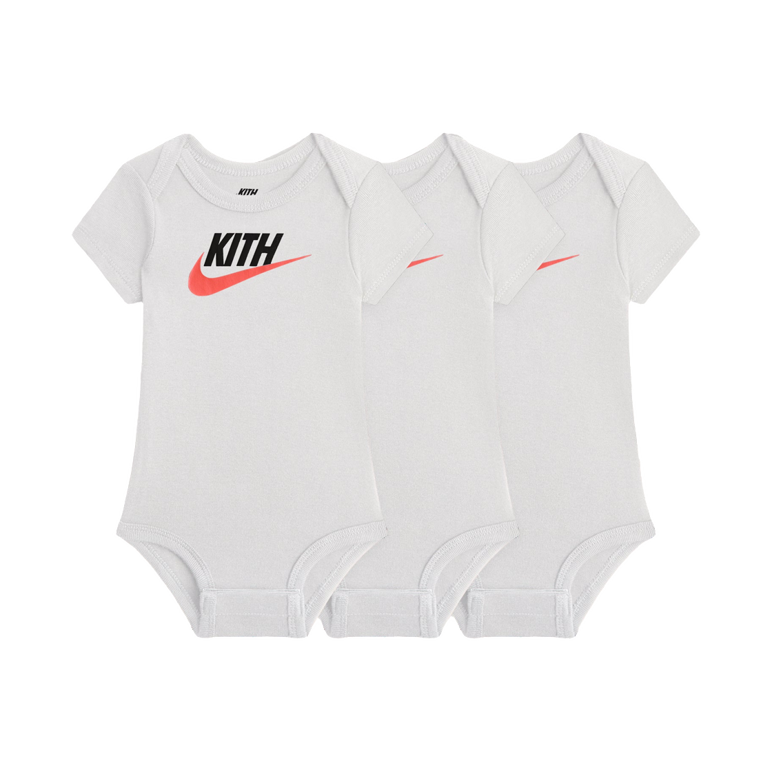 (유아) 나이키 x 키스 바디수트 화이트 세트 오브 세트)((Baby) Nike x Kith Bodysuit White (Set of 3)) - 1