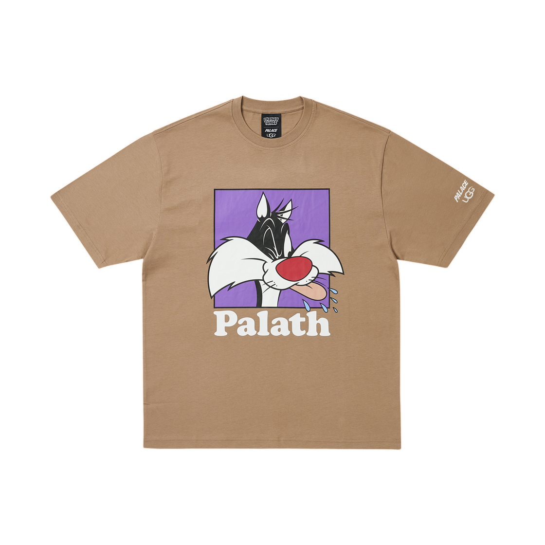 팔라스 x 어그 x 루니 툰 티셔츠 체스트넛 - 25FW(Palace x UGG x Looney Tunes T-Shirt Chestnut - 25FW)