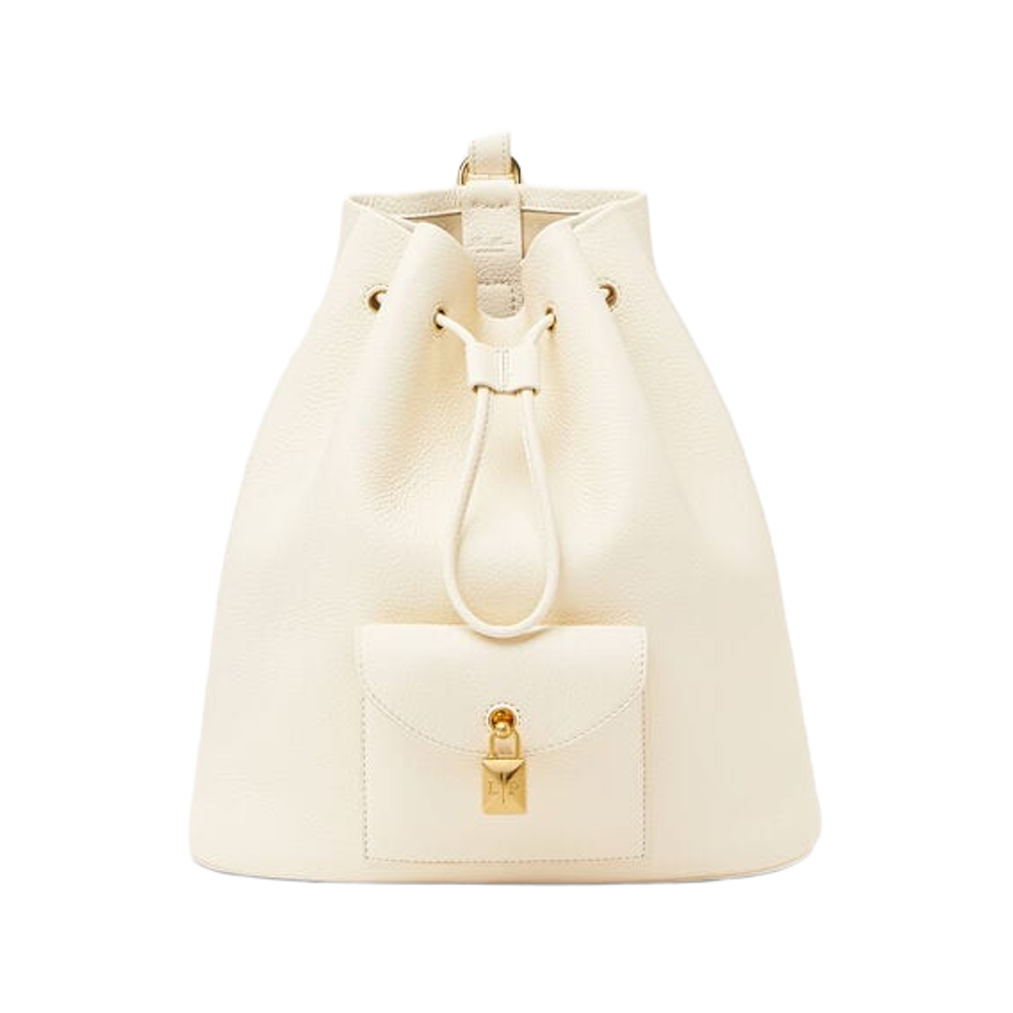 FAP1404-108U Loro Piana Extra Drawstring L27 Backpack Whisper White Sun Gold