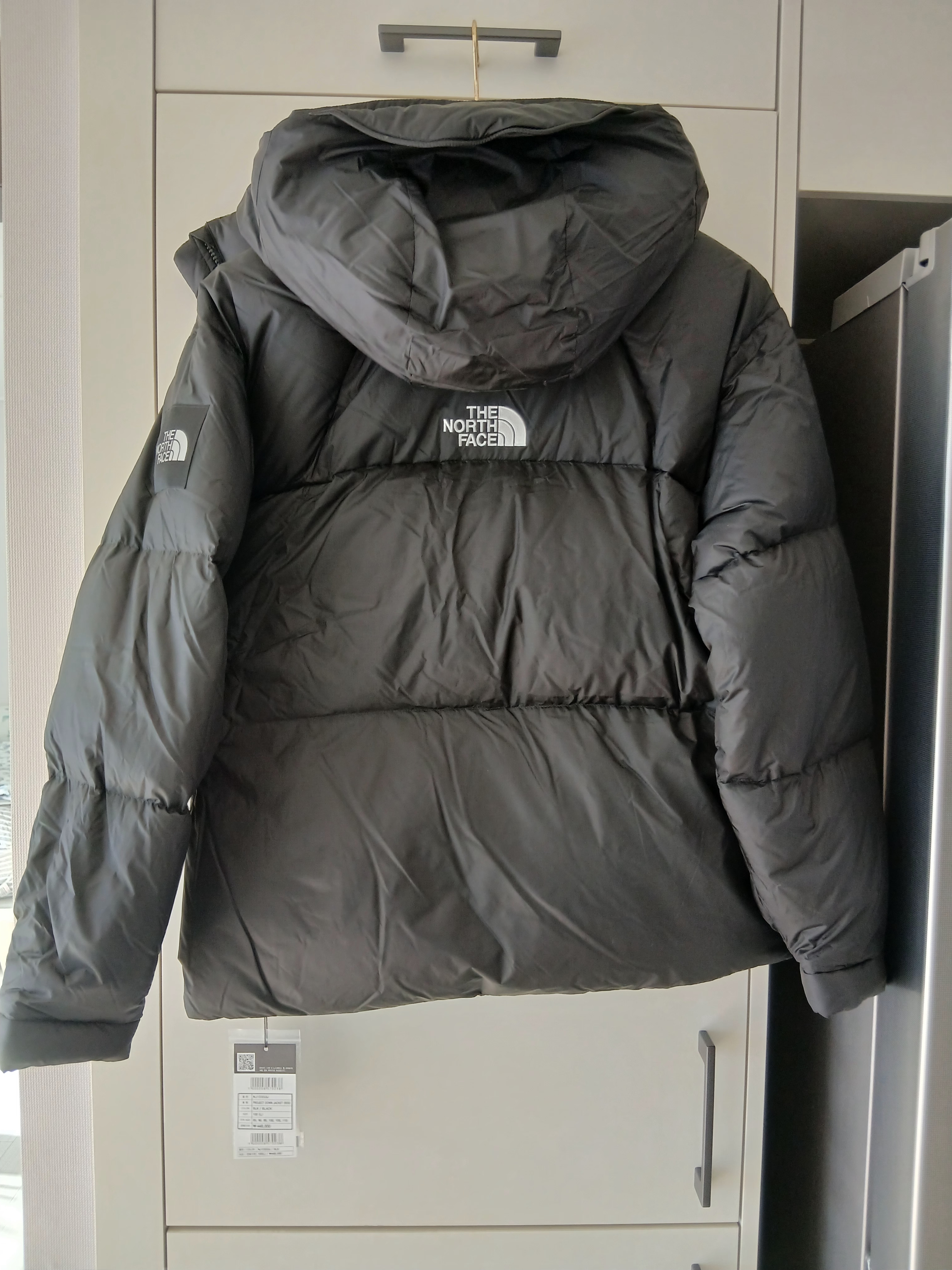 The North Face White Label Project Down Jacket RDS Black - 25FW 착용 스타일 - 2
