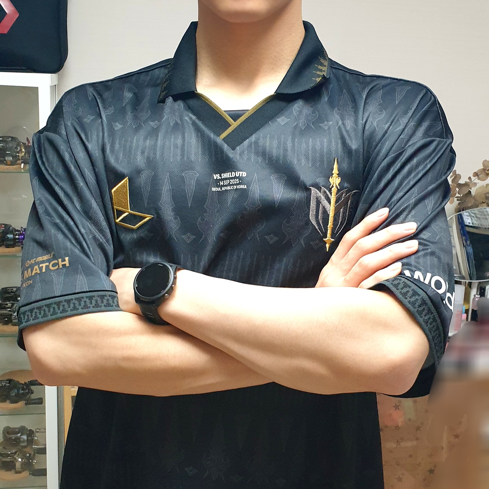 [PRE-ORDER] FC SPEAR Jersey Black 2XL (Marking) 착용 스타일