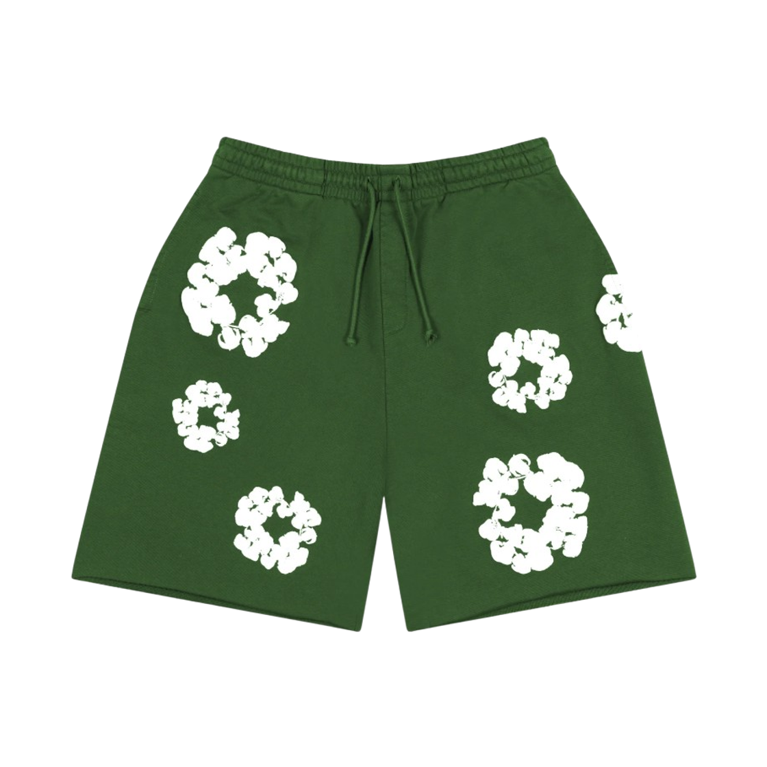 - Denim Tears Cotton Wreath Sweat Shorts Green