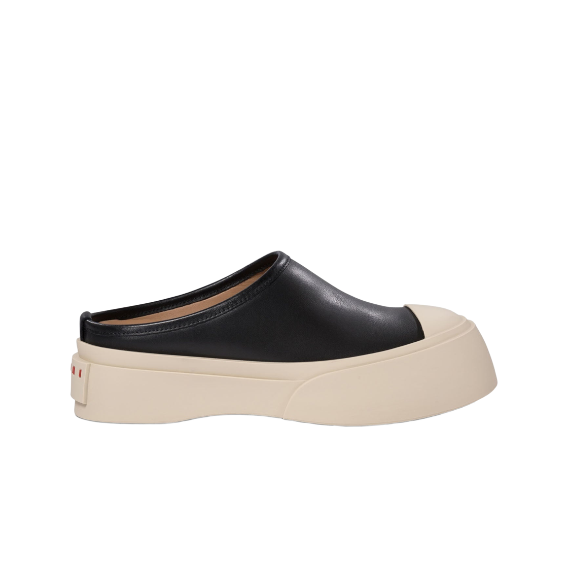 (W) 마르니 파블로 레더 뮬 스니커즈 블랙((W) Marni Pablo Leather Mule Sneakers Black)