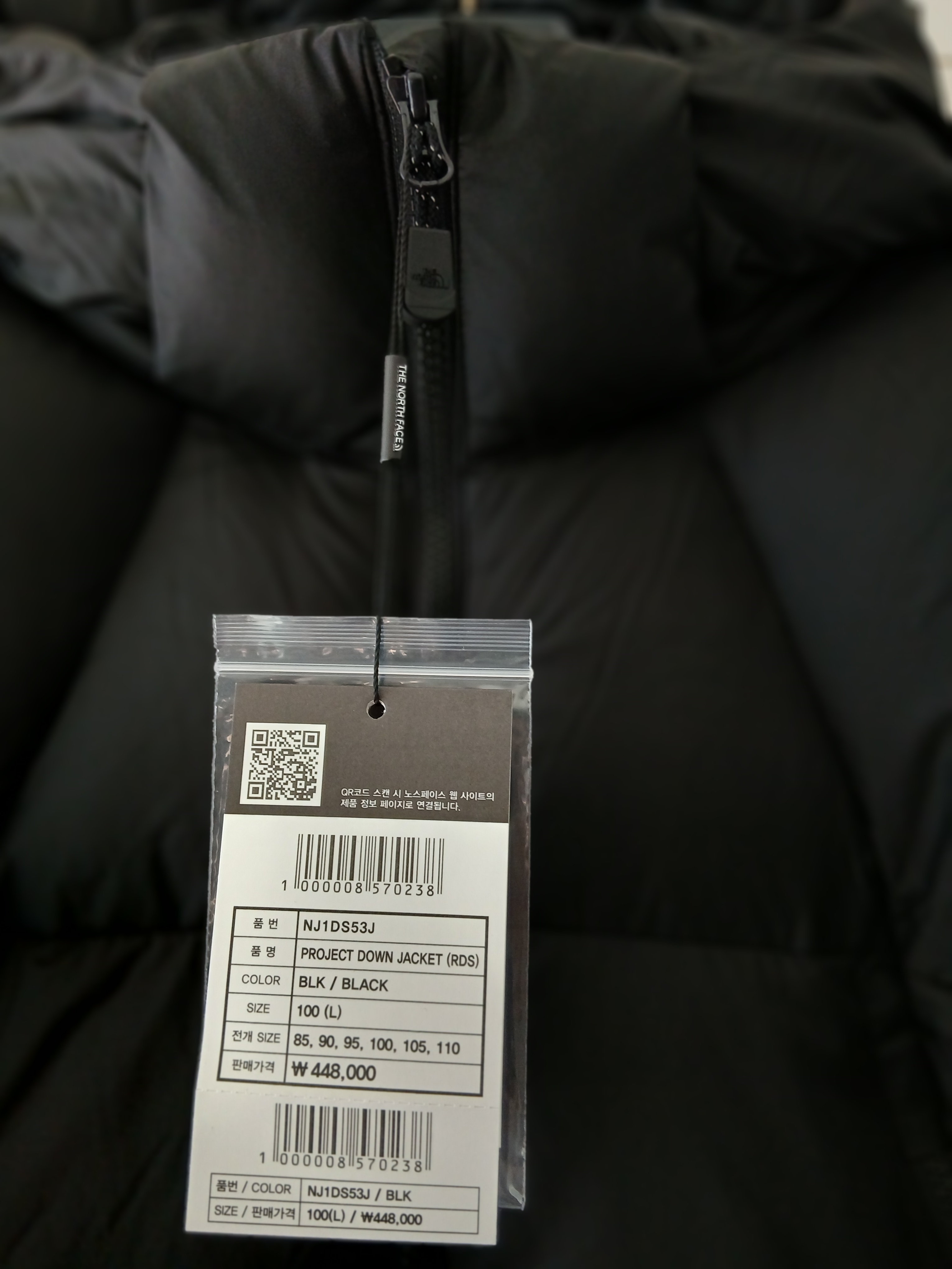 The North Face White Label Project Down Jacket RDS Black - 25FW 착용 스타일 - 4