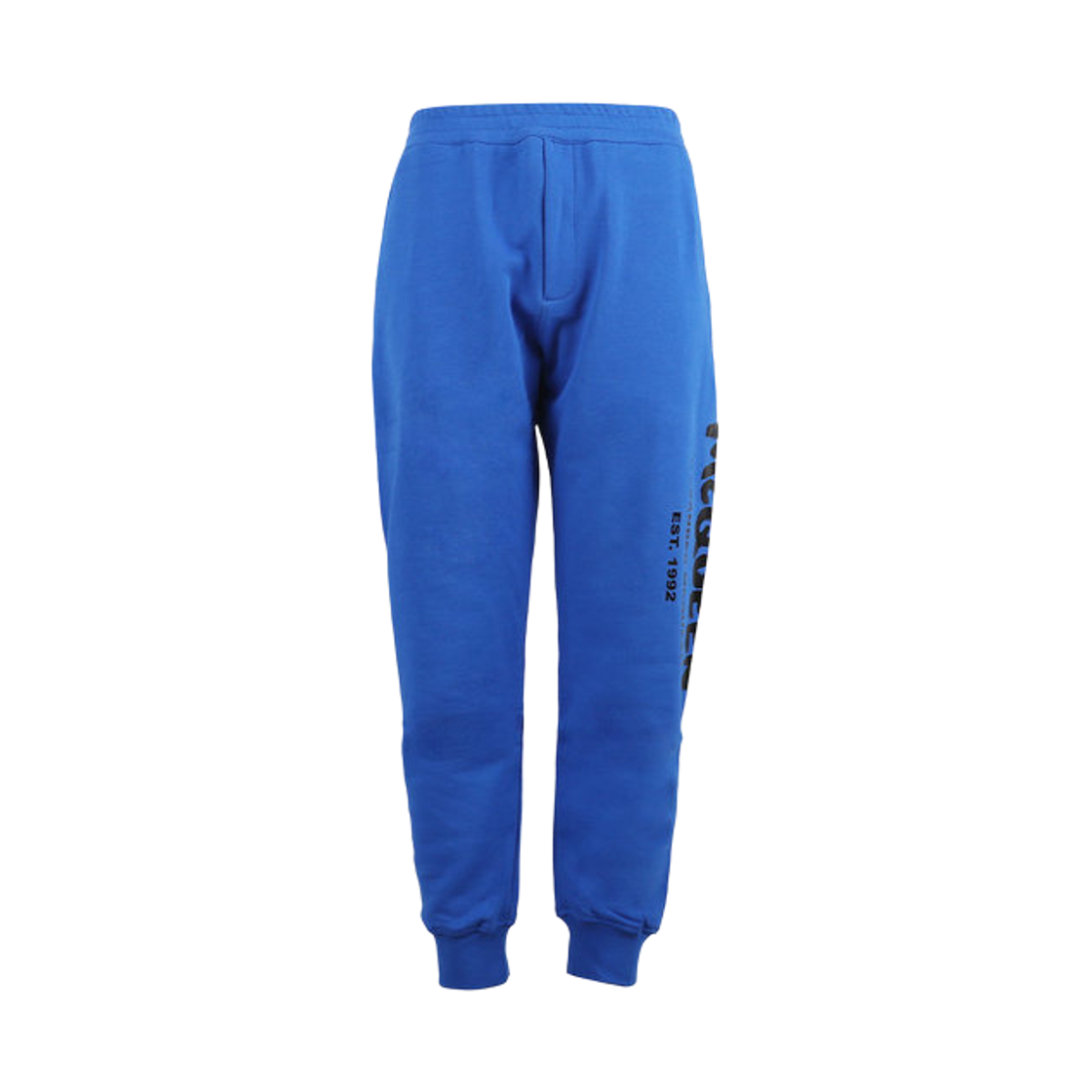 알렉산더 맥퀸 코튼 그래피티 조거 블루(Alexander McQueen Cotton Graffiti Joggers Blue)