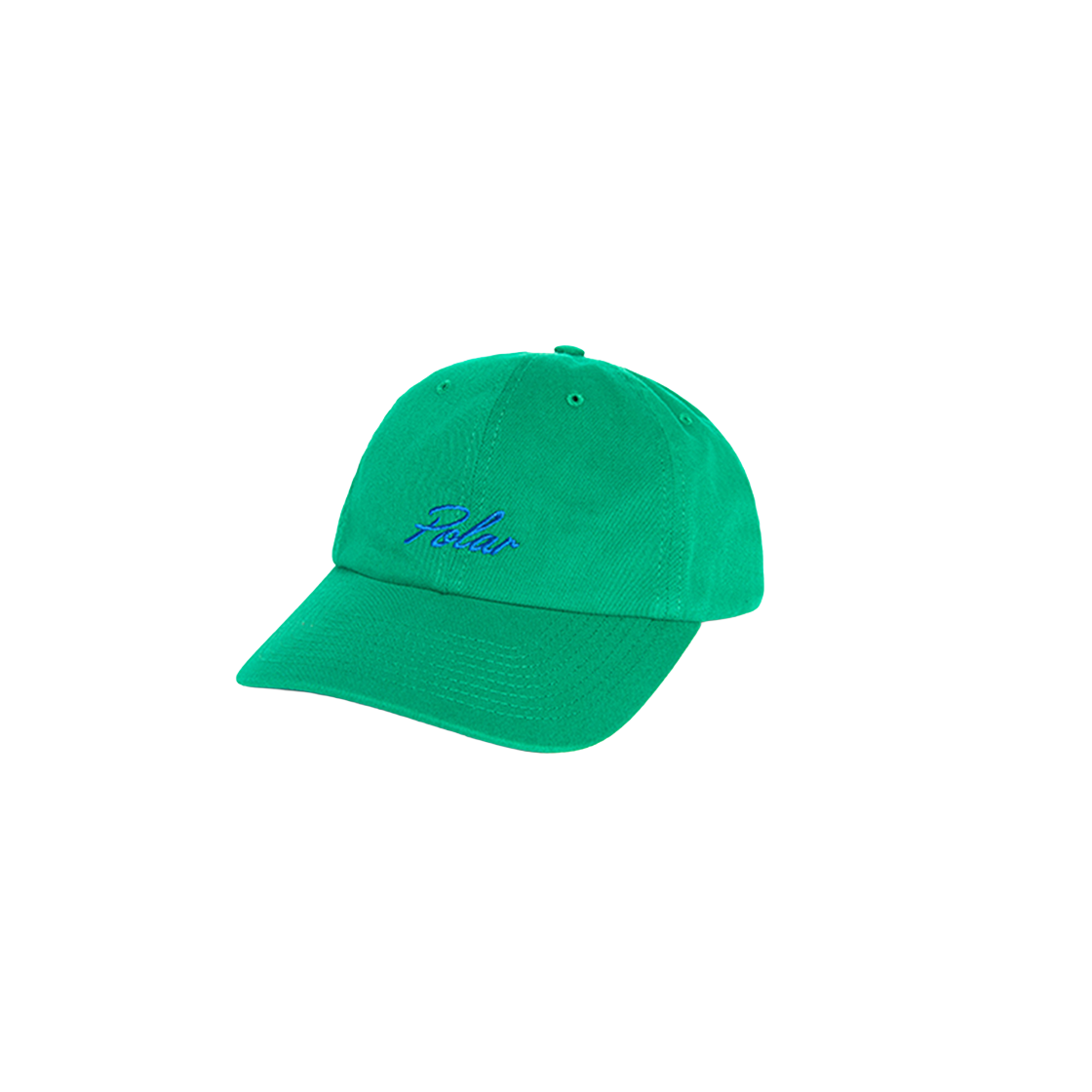 P000BINK Polar Skate Co. Sai Varsity Logo Cap Emerald/Blue