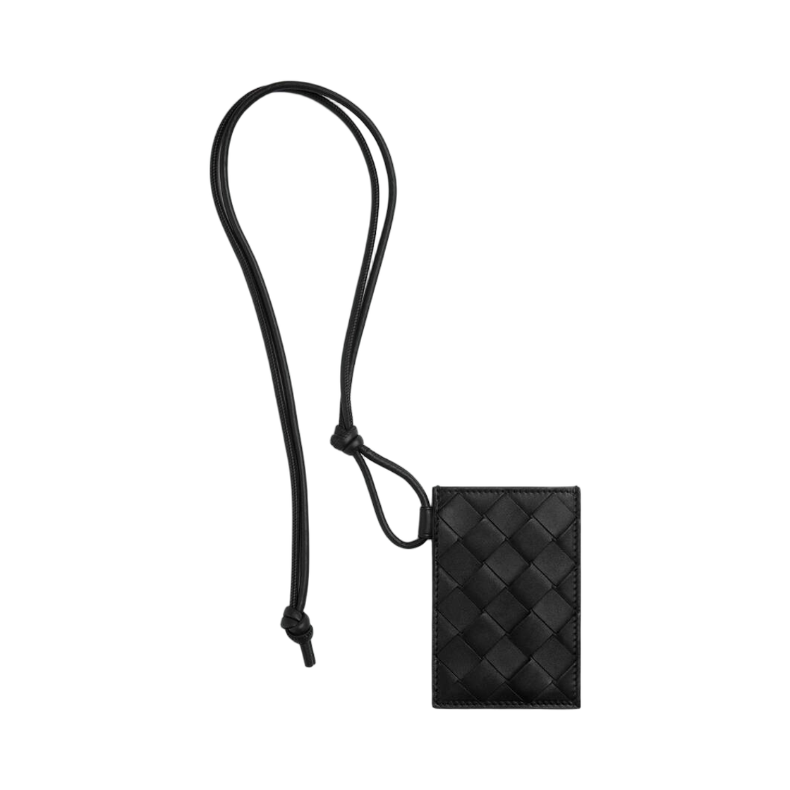 785985VCPQ38803 Bottega Veneta Intrecciato Badge Holder Black