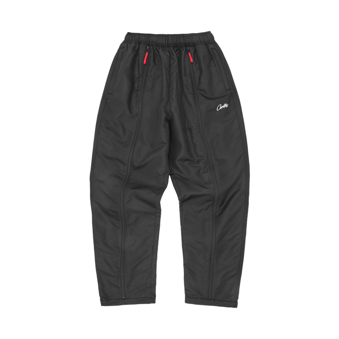 코르테이즈 HMP 밀라노 나일론 트랙 팬츠 블랙(Corteiz HMP Milano Nylon Track Pant Black)
