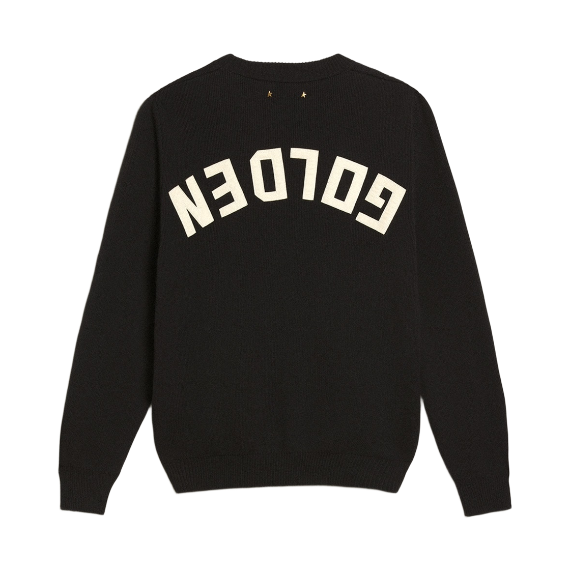 골든구스 로고 백 라운드넥 코튼 스웨터 다크 블루(Golden Goose Logo Back Round Neck Cotton Sweater Dark Blue) - 2