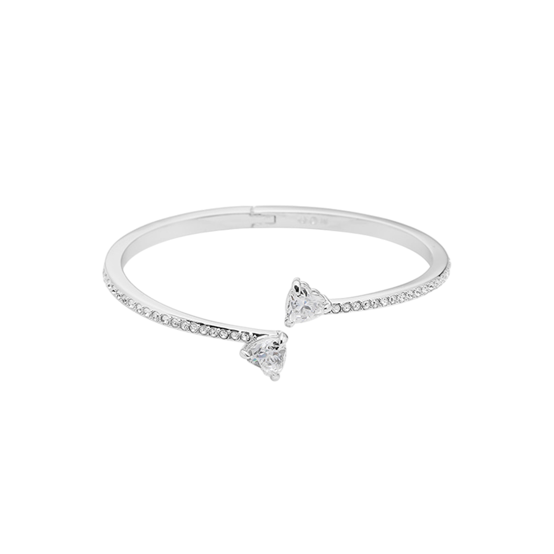 5518814 [13% 쿠폰] (W) Swarovski Attract Soul Bangle Heart White Rhodium Plated