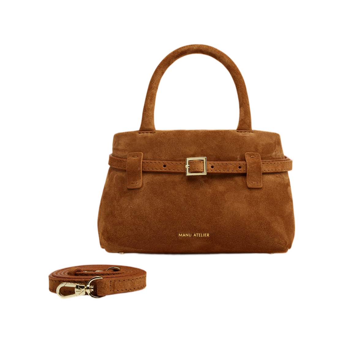 마누 아틀리에 르 깜봉 20 카멜 스웨이드(Manu Atelier Le Cambon 20 Camel Suede)
