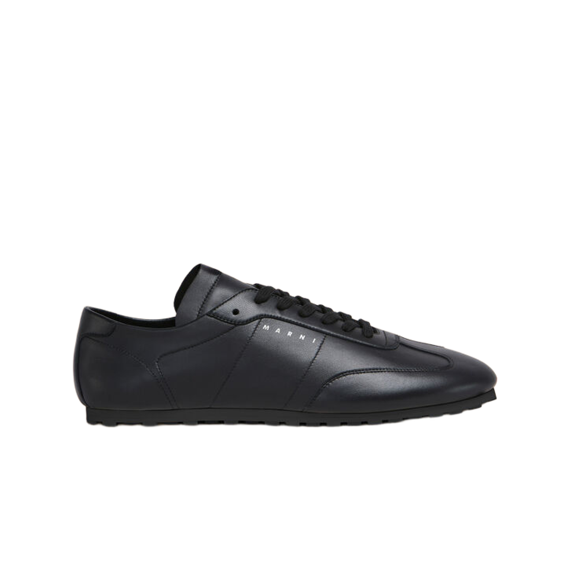 (W) 마르니 나파 레더 소프티 사커 스니커즈 블랙((W) Marni Nappa Leather Softy Soccer Sneakers Black)