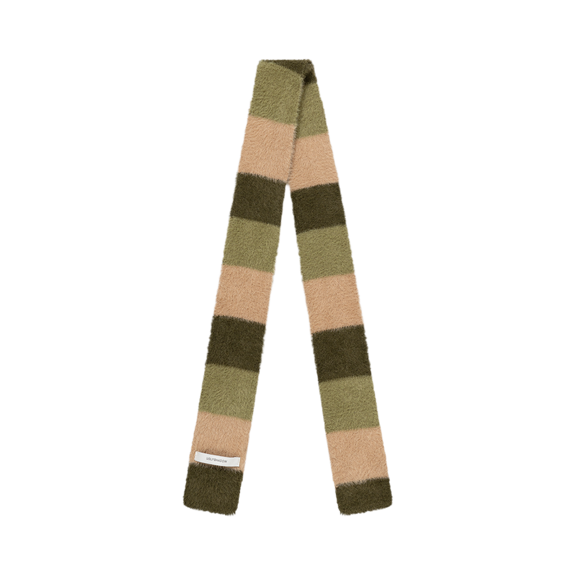 WTC031 UGLYSHADOW Striped Muffler Khaki