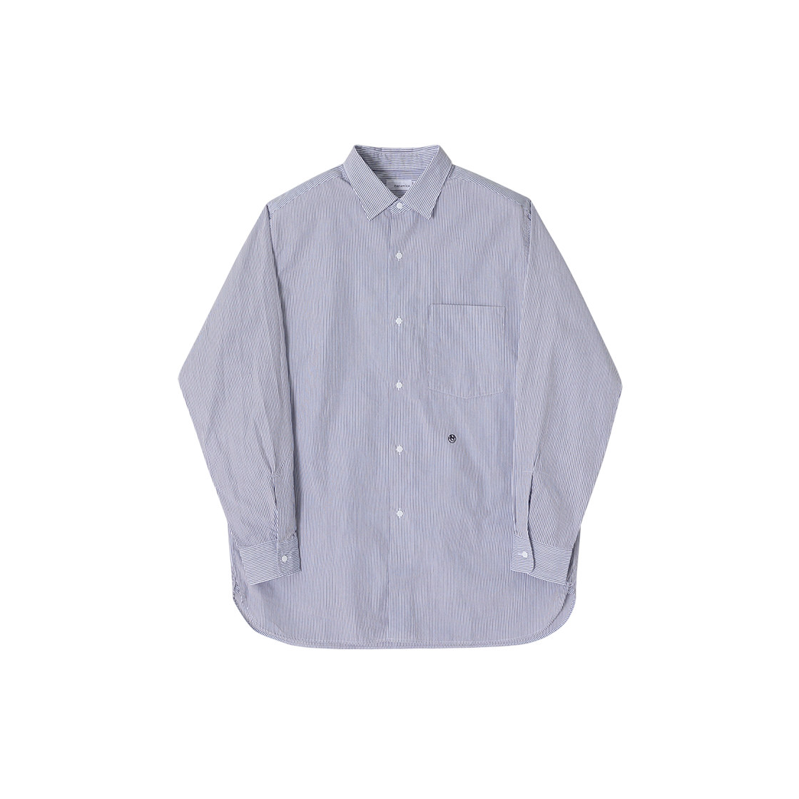 SUGF362E N [13% 쿠폰] Nanamica Regular Collar Stripe Wind Shirt Navy
