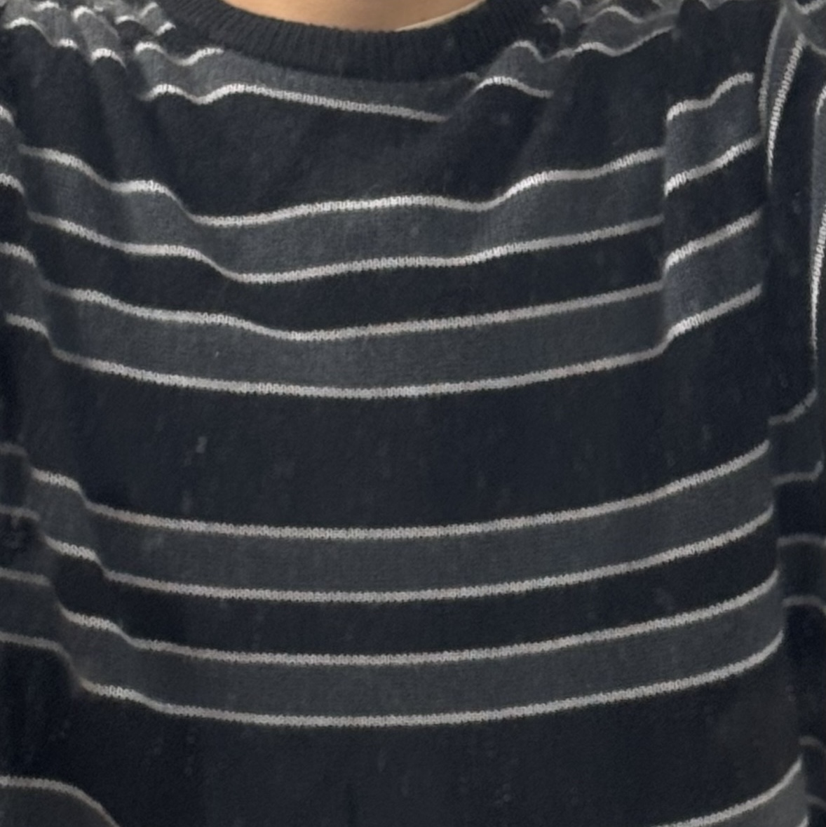 Supreme Cashmere Sweater Black Stripe - 24FW 착용 스타일