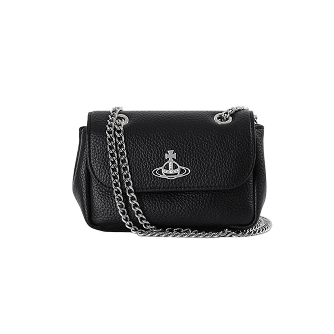 5C01000CW S000D N403 [13% 쿠폰] Vivienne Westwood Re-Vegan Grain Purse with Chain Black