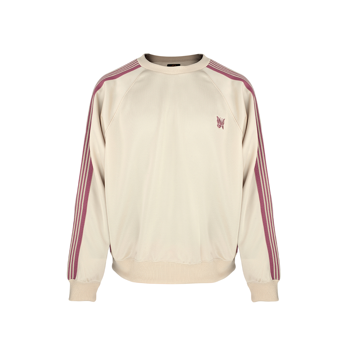 QV306 A-Ivory [13% 쿠폰] Needles Track Crew Neck Shirt Poly Smooth Ivory