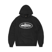 Corteiz Alcatraz Hoodie Black White