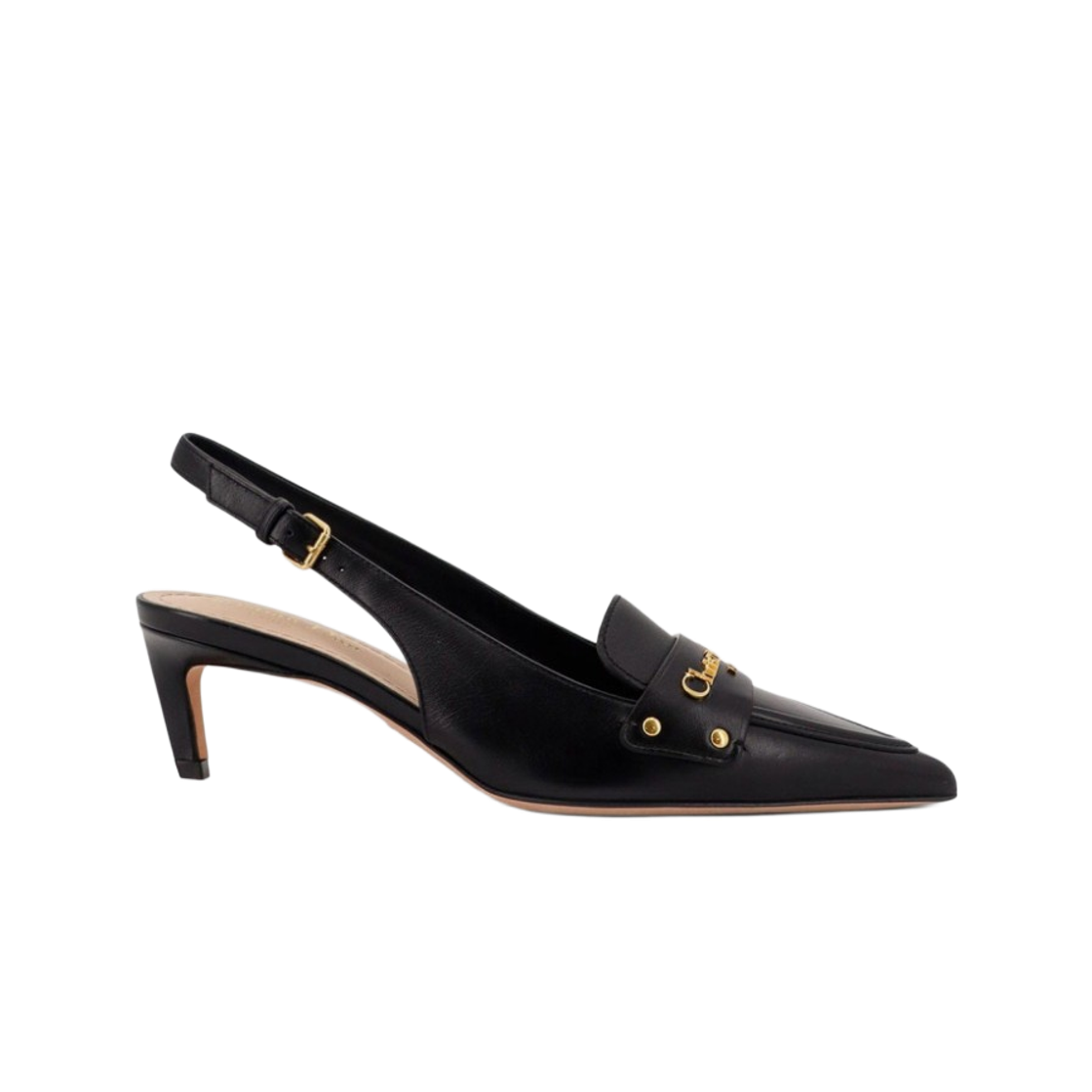 (W) 디올 보이 슬링백 펌프스 블랙((W) Dior Boy Slingback Pumps Black)