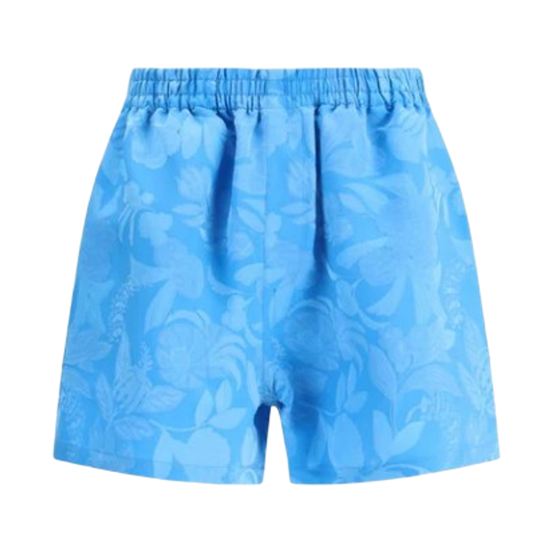 831530TSO234850 (W) Balenciaga Floral Patterned Shorts Sky Blue