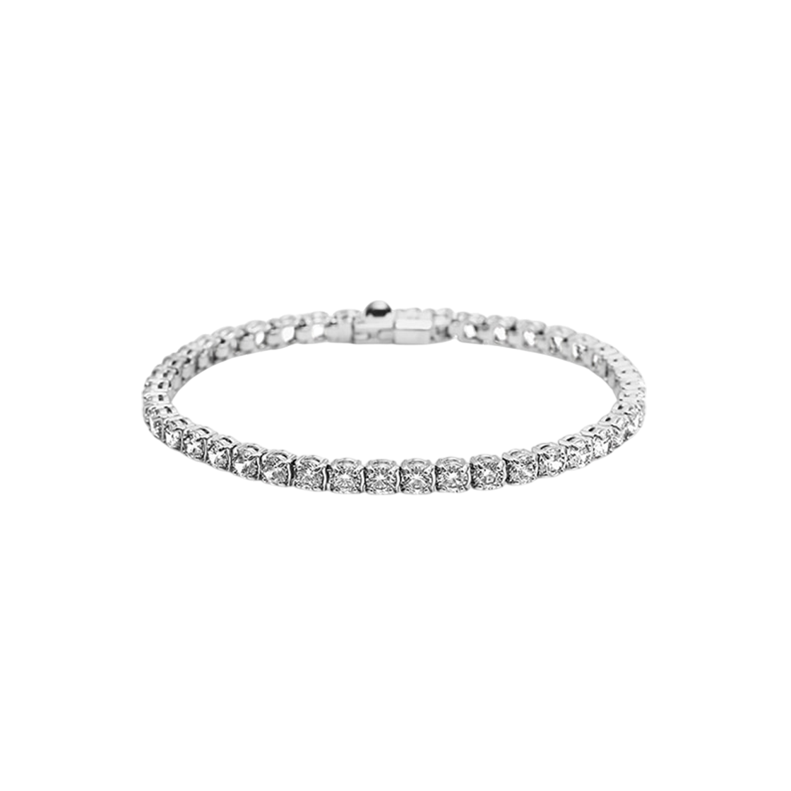 5648938 [13% 쿠폰] (W) Swarovski Matrix Tennis Bracelet White Rhodium Plated Large