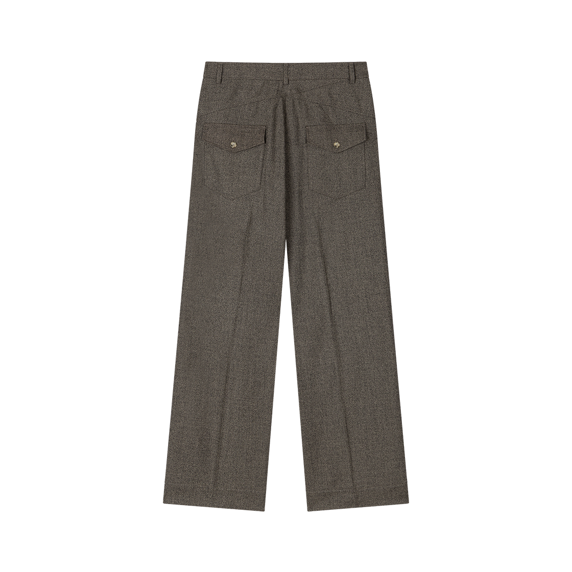 웨이비니스 웨이스트 플랩 레이어드 슬랙스 라이트 그레이(Waviness Waist Flap Layered Slacks Light Grey) - 2