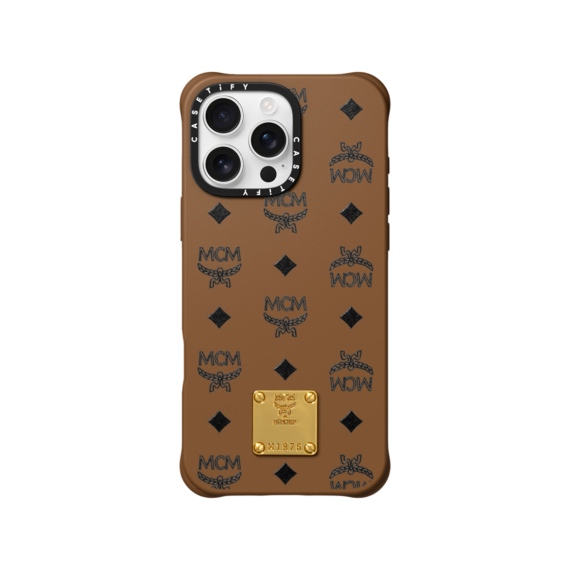 케이스티파이 x MCM 아이폰 브래스 플레이트 케이스(Casetify x MCM iPhone Brass Plate Case) - 1
