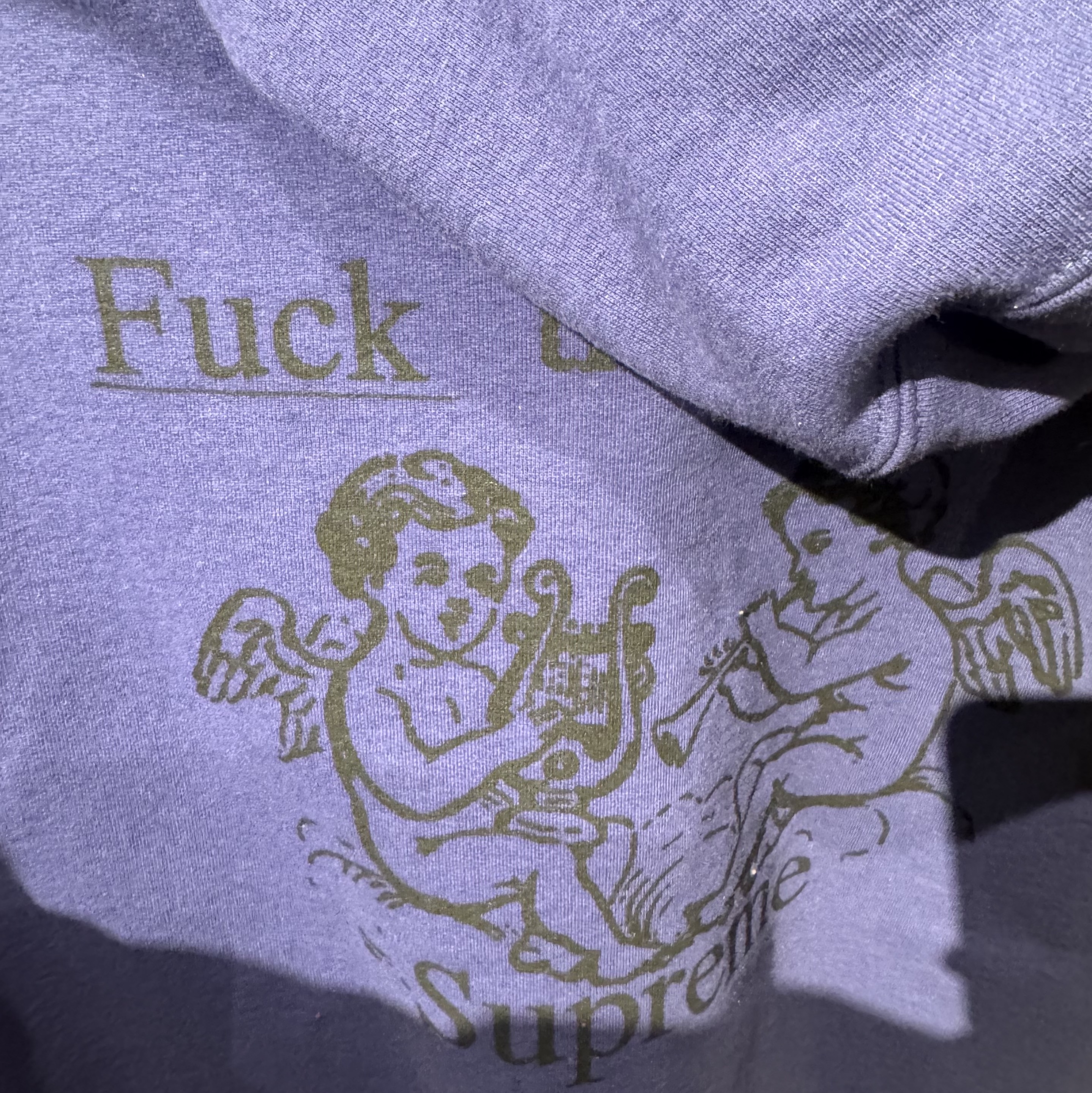 Supreme President Hooded Sweatshirt Washed Navy - 25FW 착용 스타일