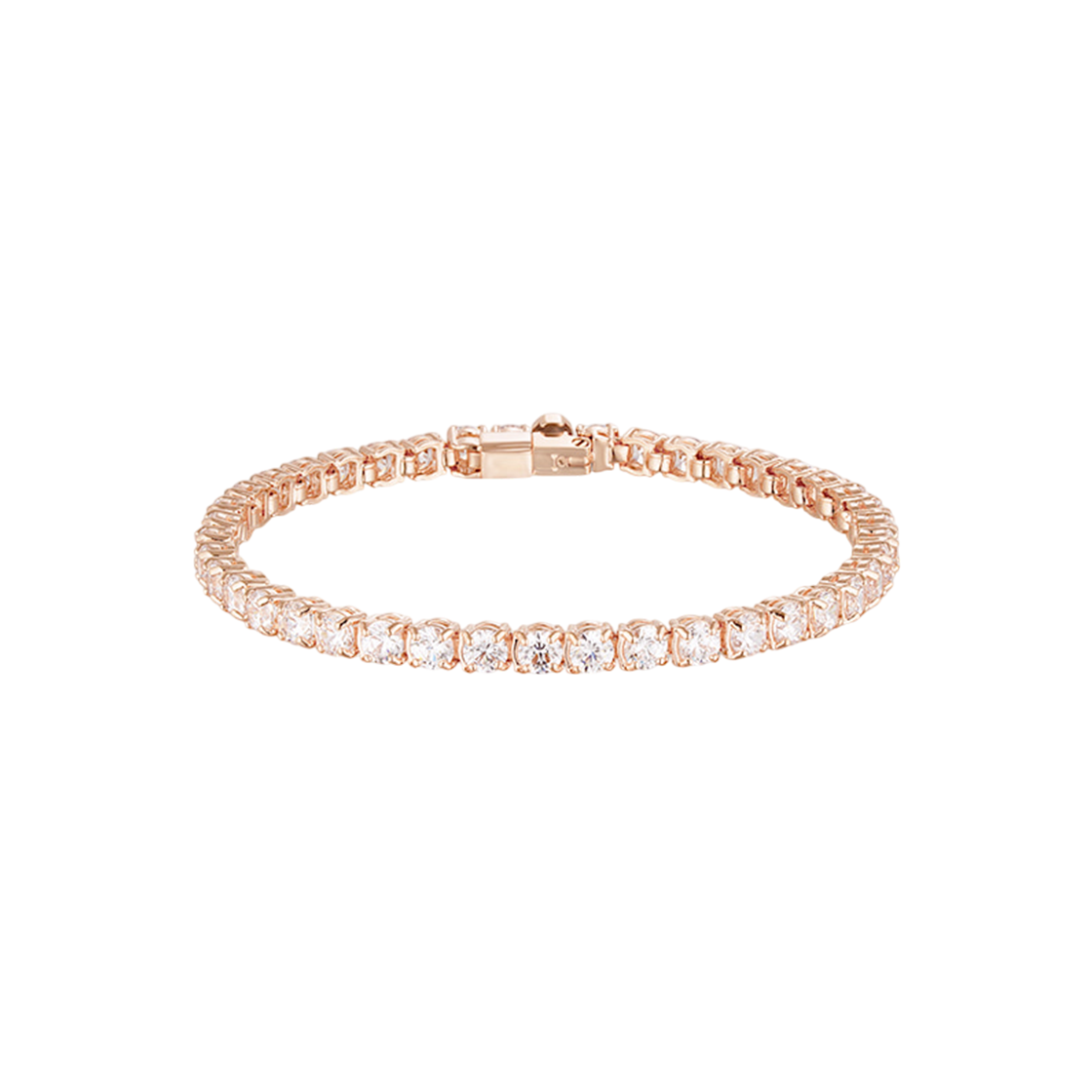 5657659 [13% 쿠폰] (W) Swarovski Matrix Tennis Bracelet White Rose Gold Plated