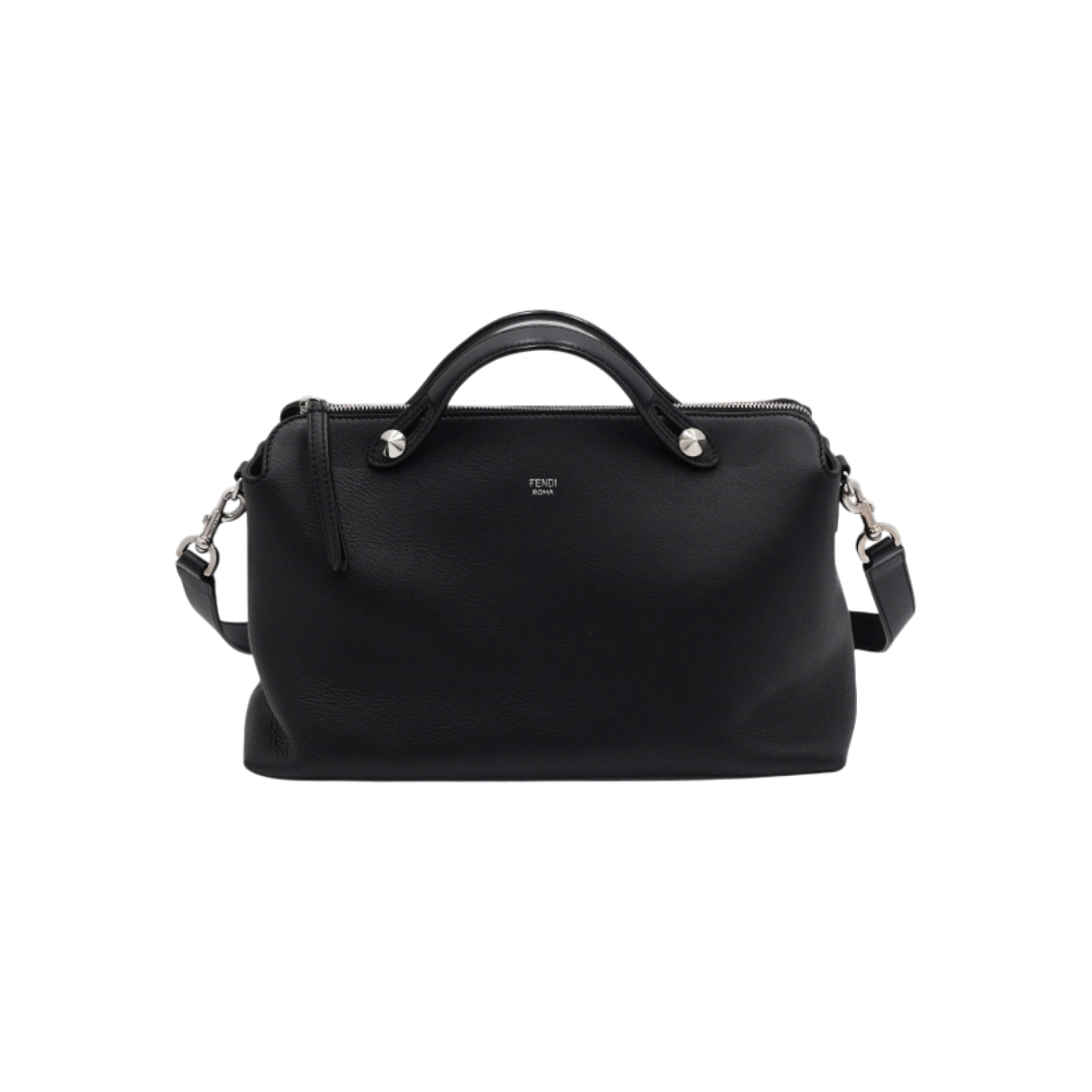 IT7HGL6DUQNU Fendi Large By The Way Black Tote & Shoulder Bag 8BL125