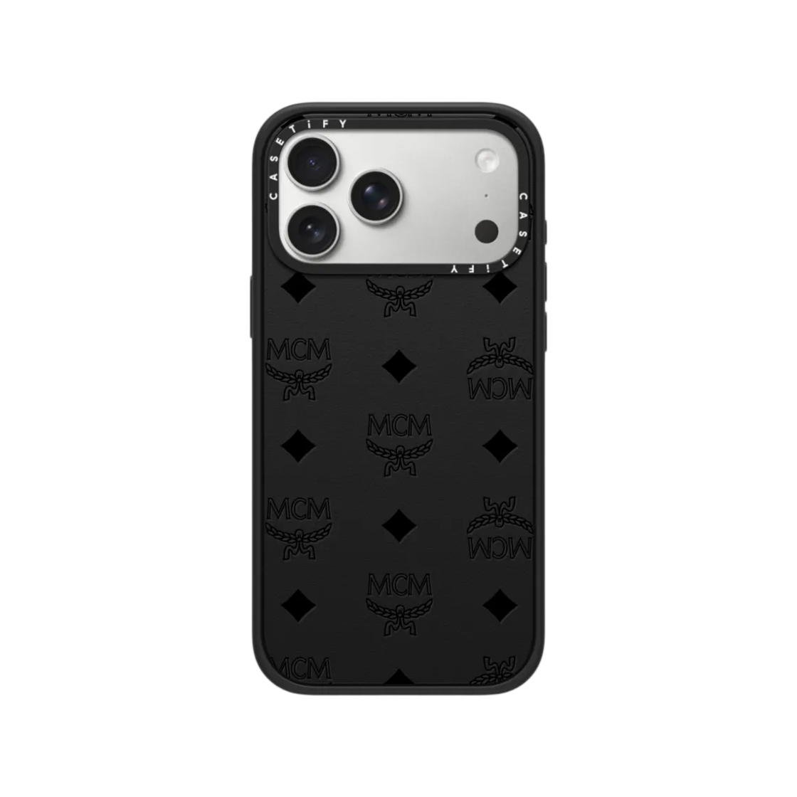케이스티파이 x MCM 아이폰 비세토스 블랙 맥세이프 임팩트 케이스(Casetify x MCM iPhone Visetos Black Magsafe Impact Case) - 1