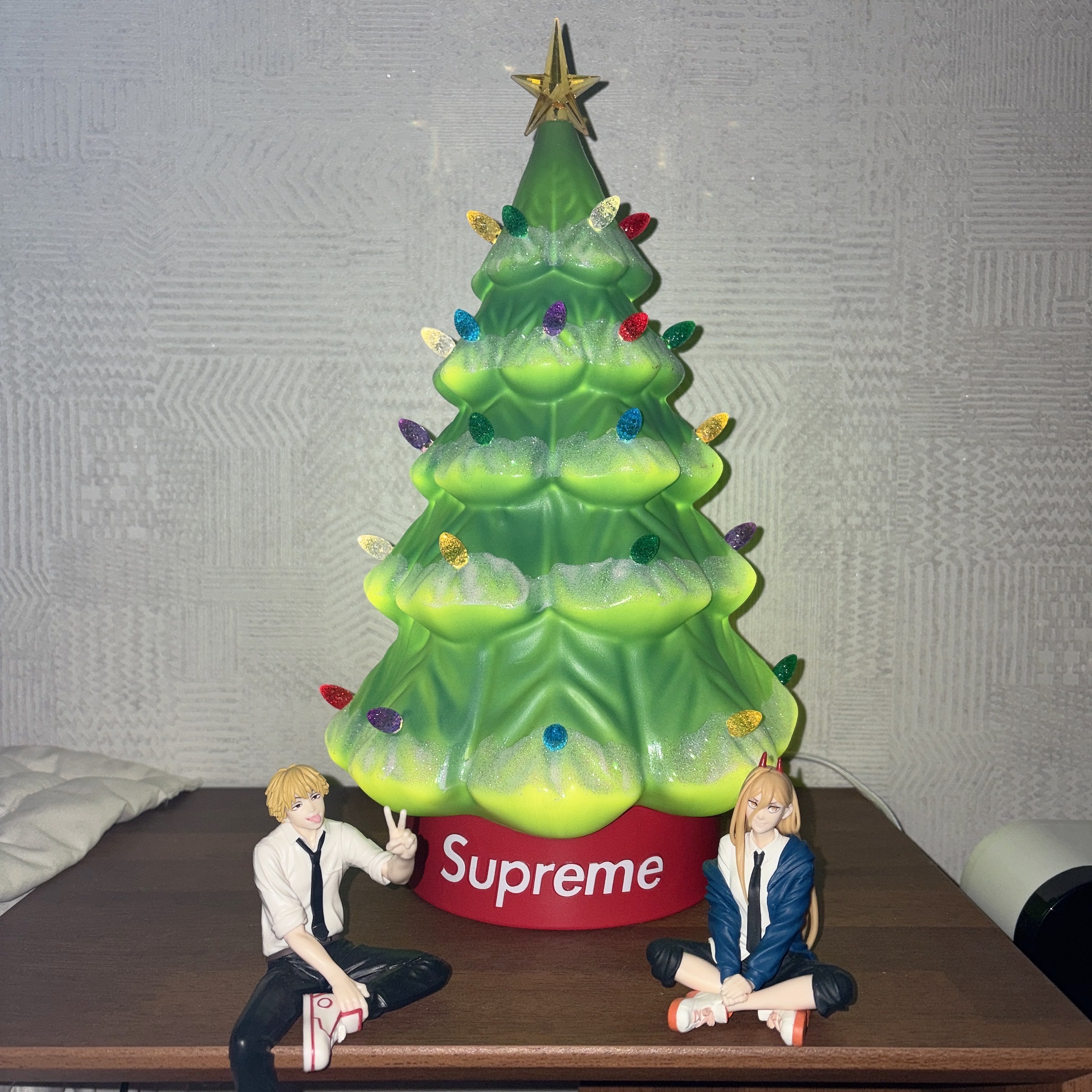 Supreme 15" Holiday Tree Green - 25FW 착용 스타일
