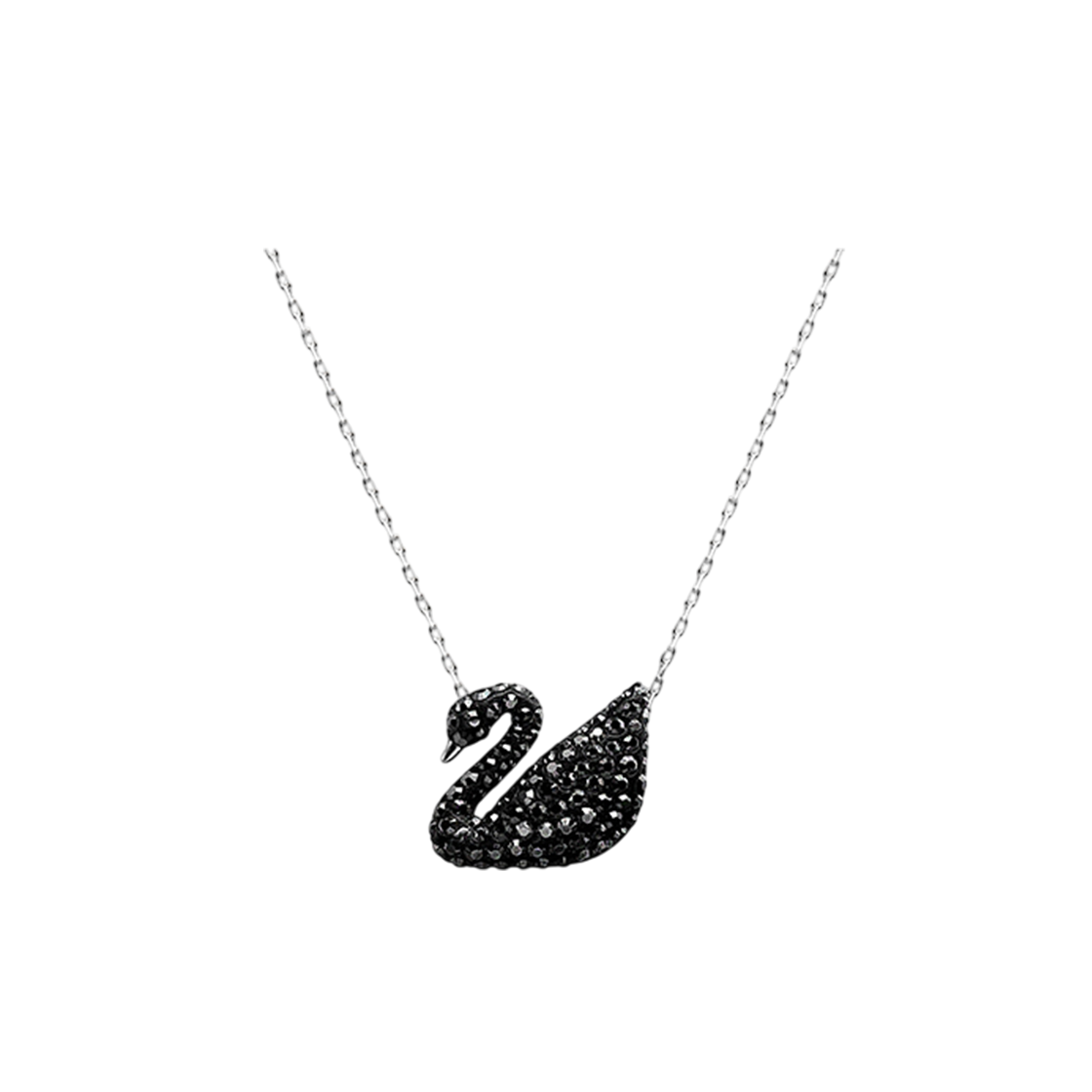 5347329 [13% 쿠폰] (W) Swarovski Iconic Swan Pendant Medium Black Rhodium Plated