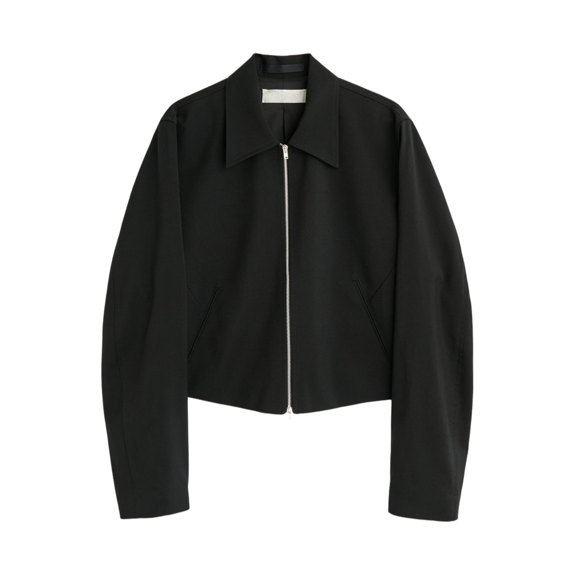 W2260SB (W) Our Legacy Statue Jacket Black Worsted Wool