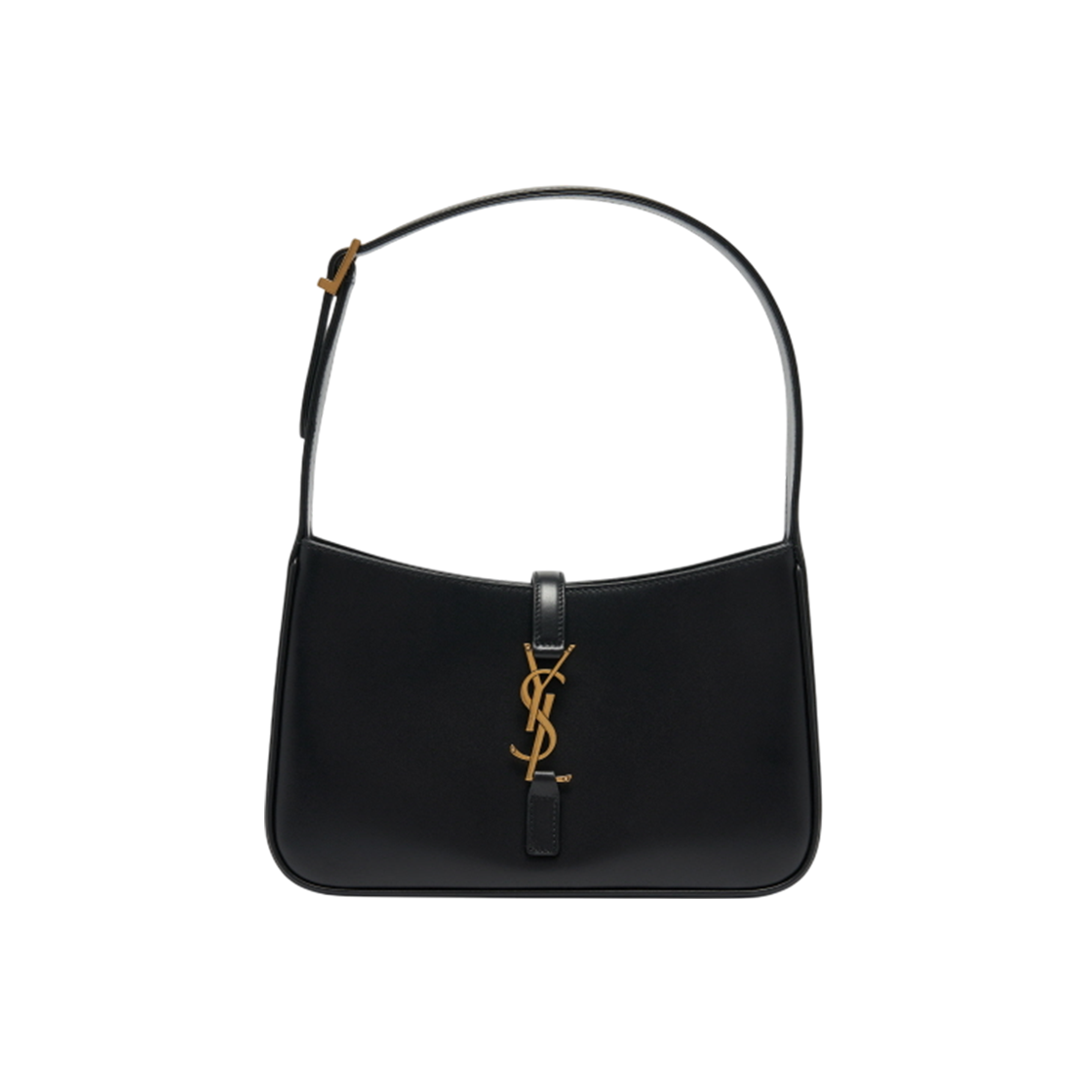 657228 2R20W 1000 [13% 쿠폰] Saint Laurent Bronze Monogram Le 5 A 7 Hobo Bag in Smooth Leather Black