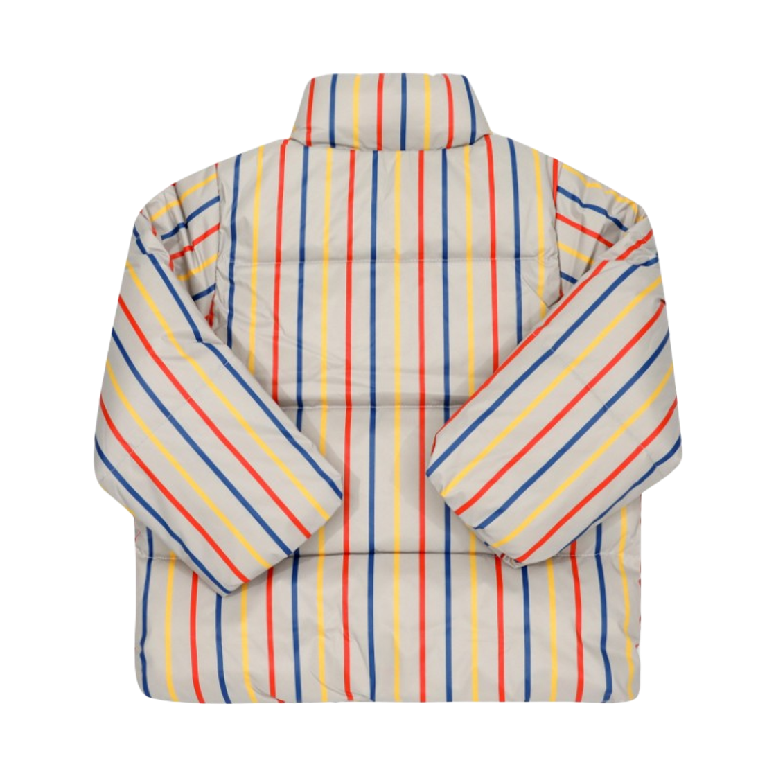 (키즈) 미니 로디니 클로버 스트라이프 시티 푸퍼 자켓 멀티컬러((Kids) Mini Rodini Clover Striped City Puffer Jacket Multicolour) - 2