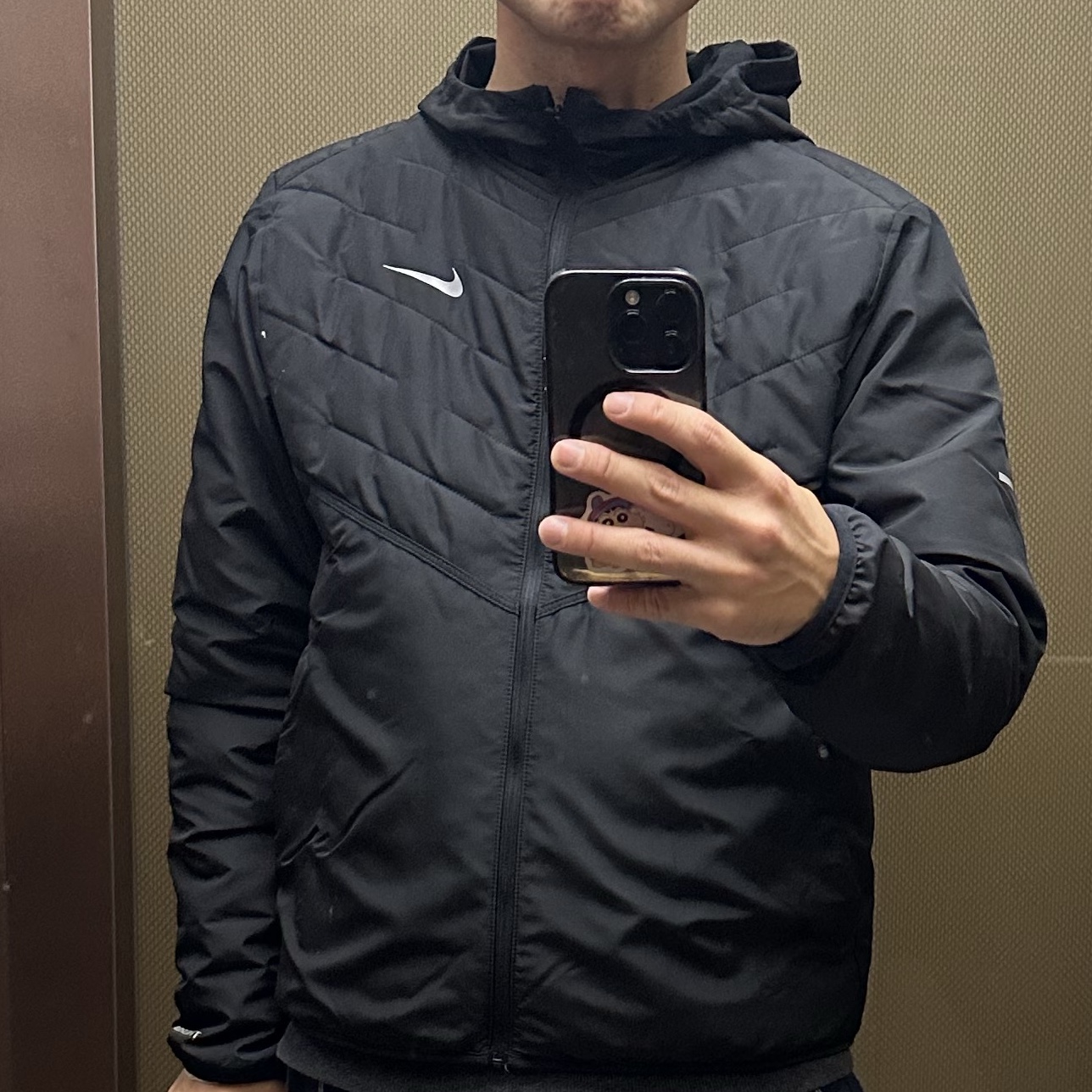 Nike Therma-Fit Repel Synthetic Fill Running Jacket Black - Asia 착용 스타일