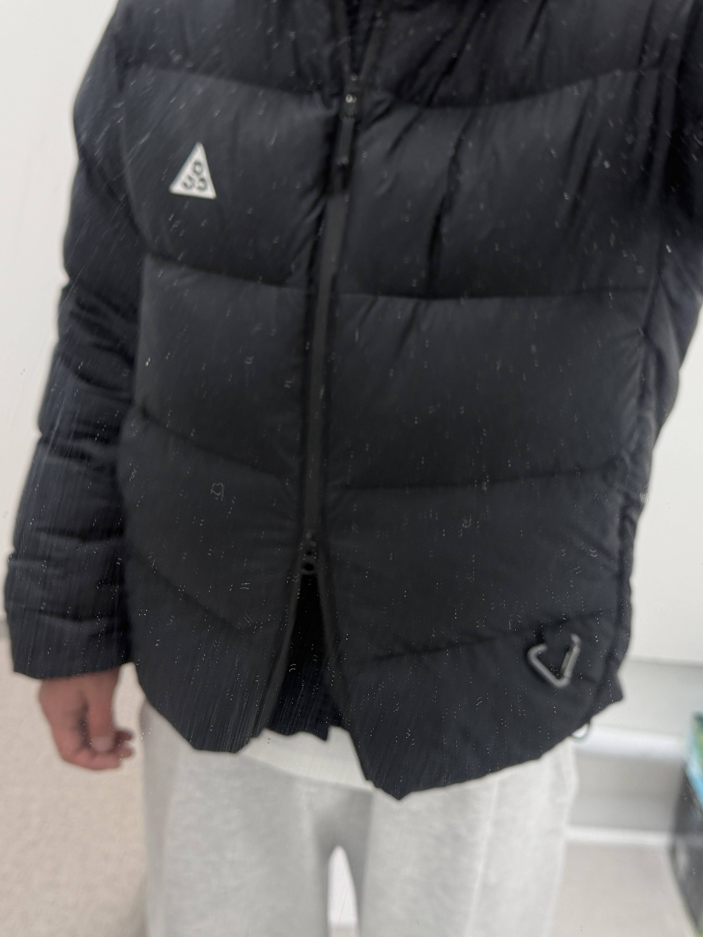 Nike ACG Therma-Fit ADV Lunar Lake Loose Hooded Jacket Black Summit White - Asia 착용 스타일 - 2