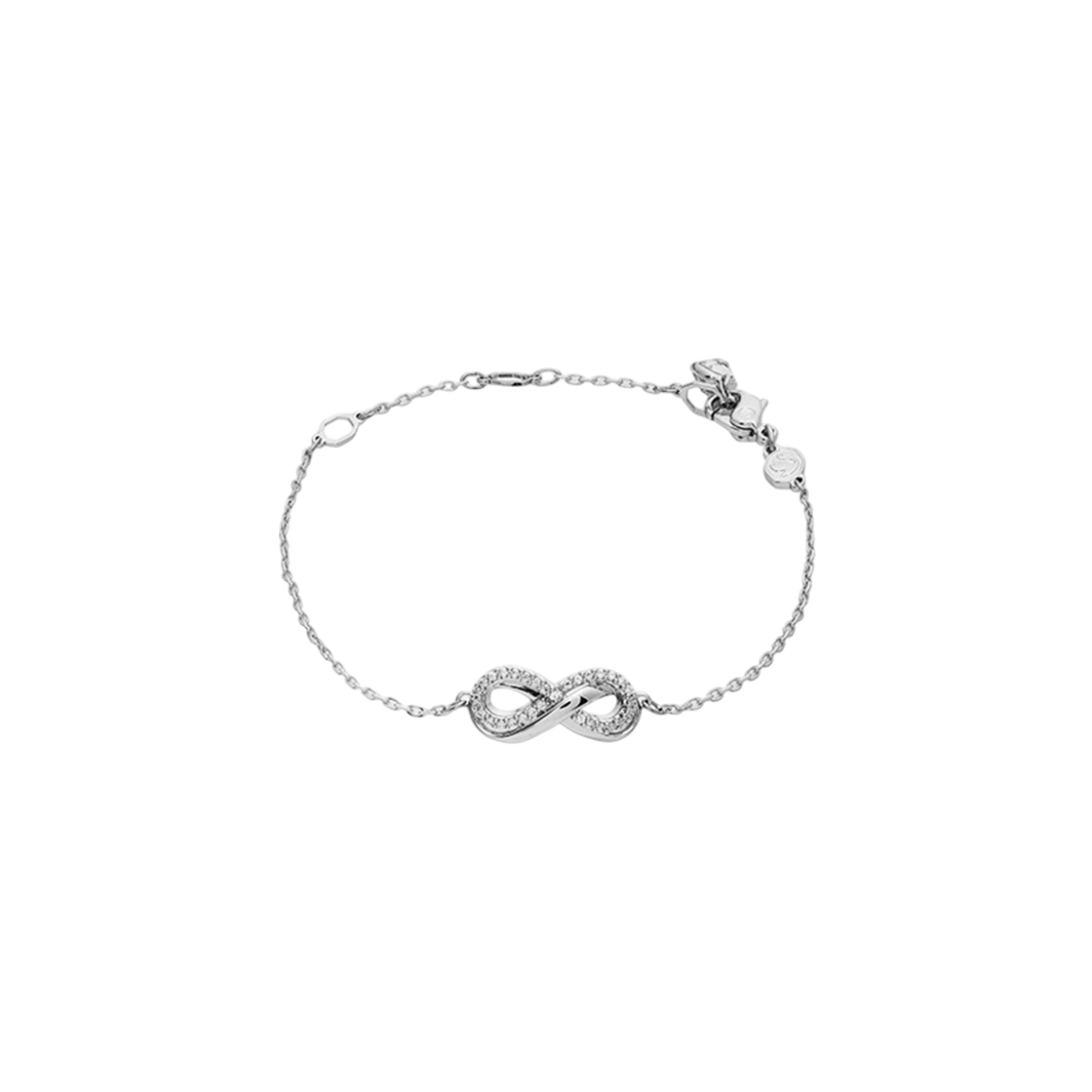 5679664 [13% 쿠폰] (W) Swarovski Hyperbola Bracelet Infinity White Rhodium Plated