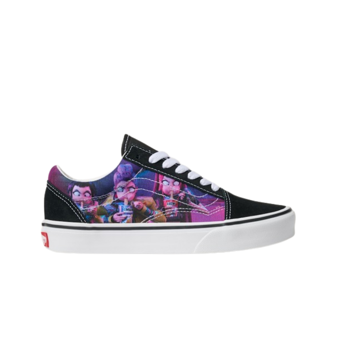 (키즈) 반스 x 케이팝 데몬 헌터스 올드스쿨 블랙((Kids) Vans x K-Pop Demon Hunters Old Skool Black) - 1