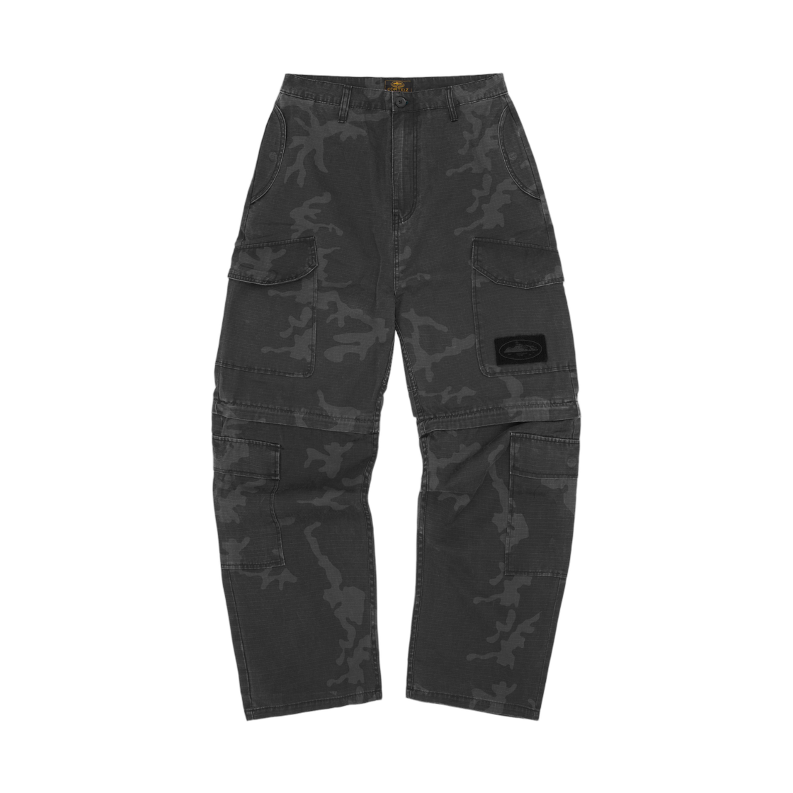 - Corteiz Guerillaz Convertible Pant Black Camo