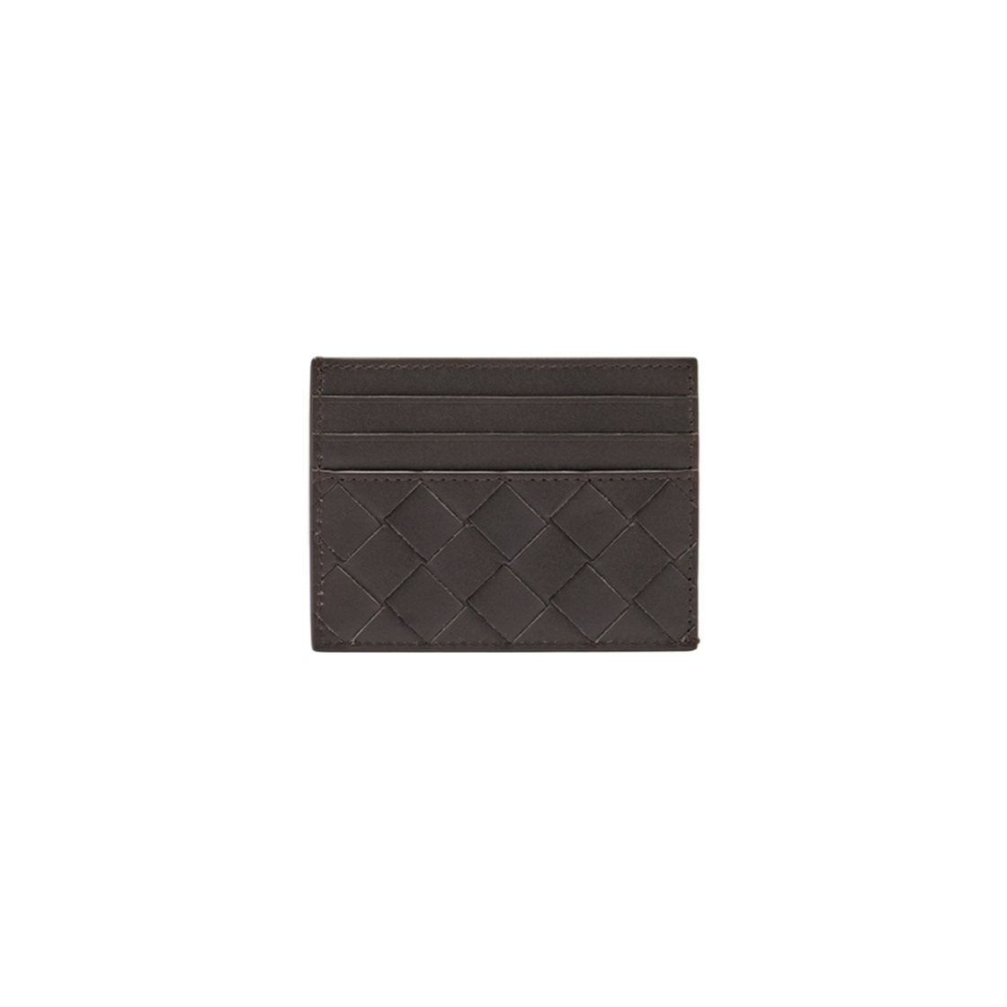 635057 VCPQ3 2008 [13% 쿠폰] Bottega Veneta Intrecciato Credit Card Case Dark Brown