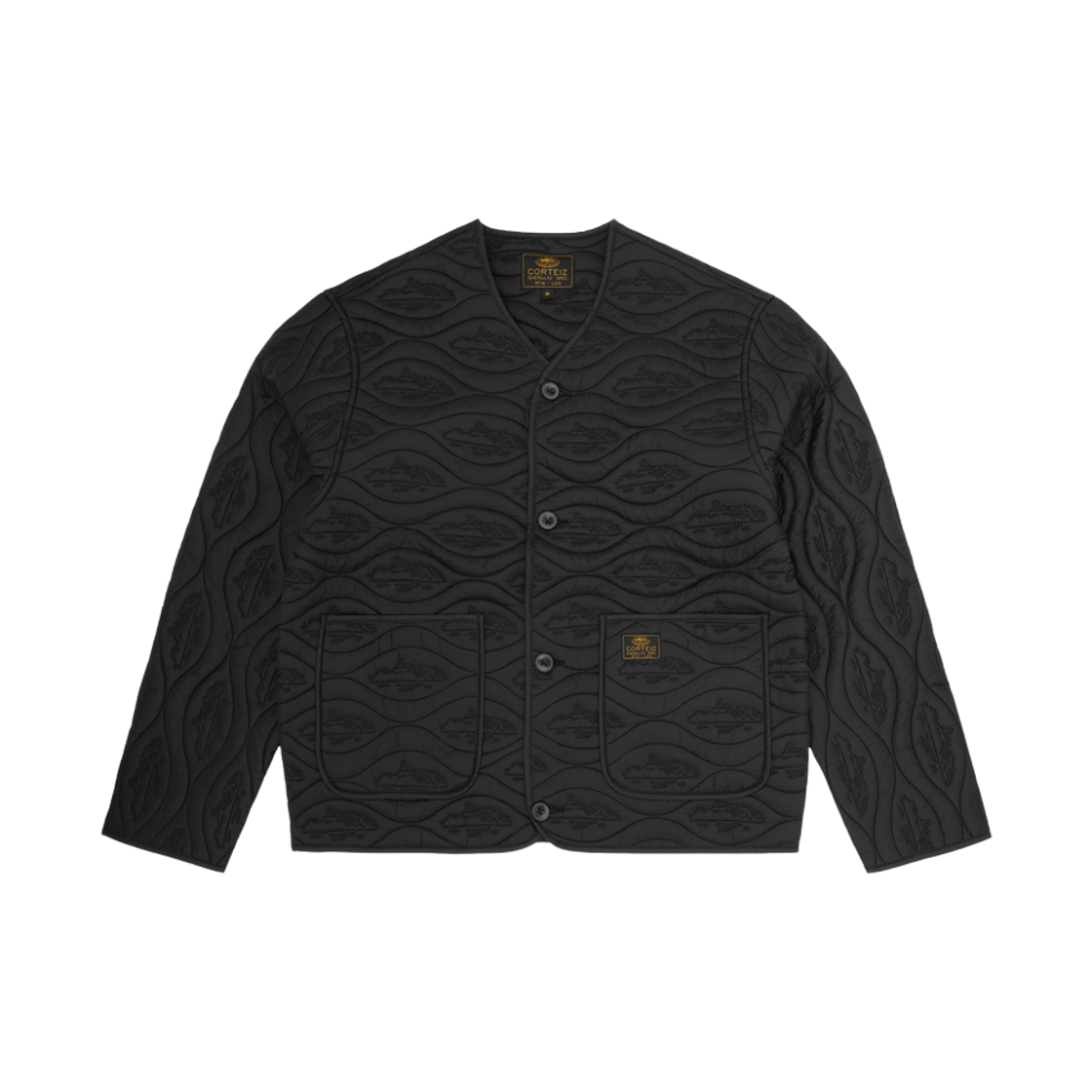 - Corteiz Guerillaz Parka Liner Triple Black