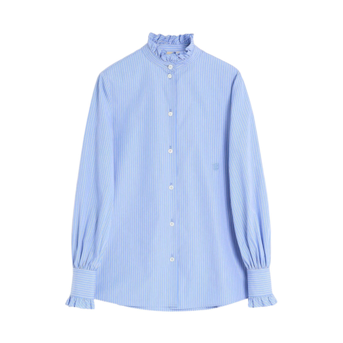 (W) 발렌티노 스트라이프 셔츠 블루((W) Valentino Striped Shirt Blue)