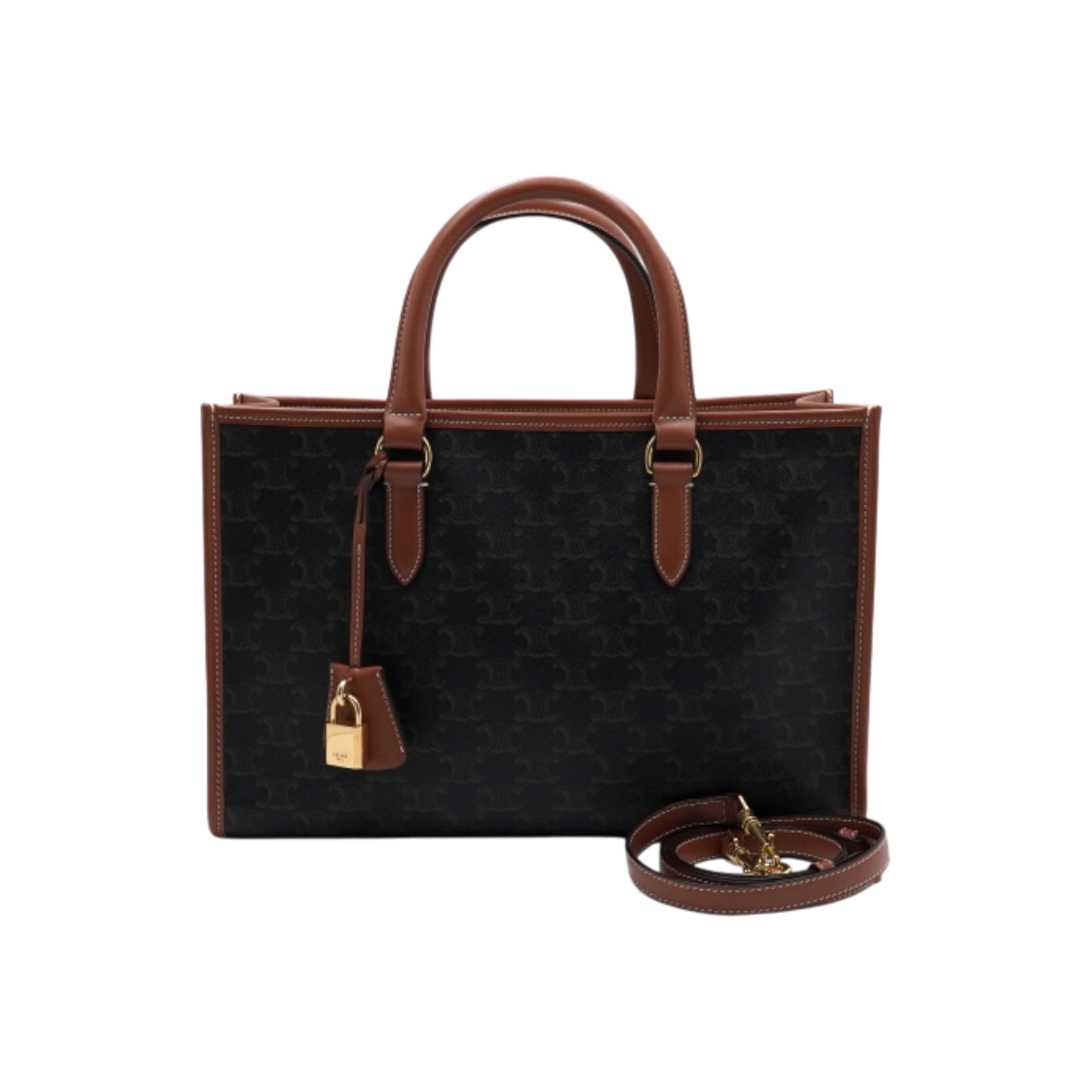 ITG74IJDG6IW Celine Triomphe Canvas Mini Horizontal Cabas Tote & Shoulder Bag