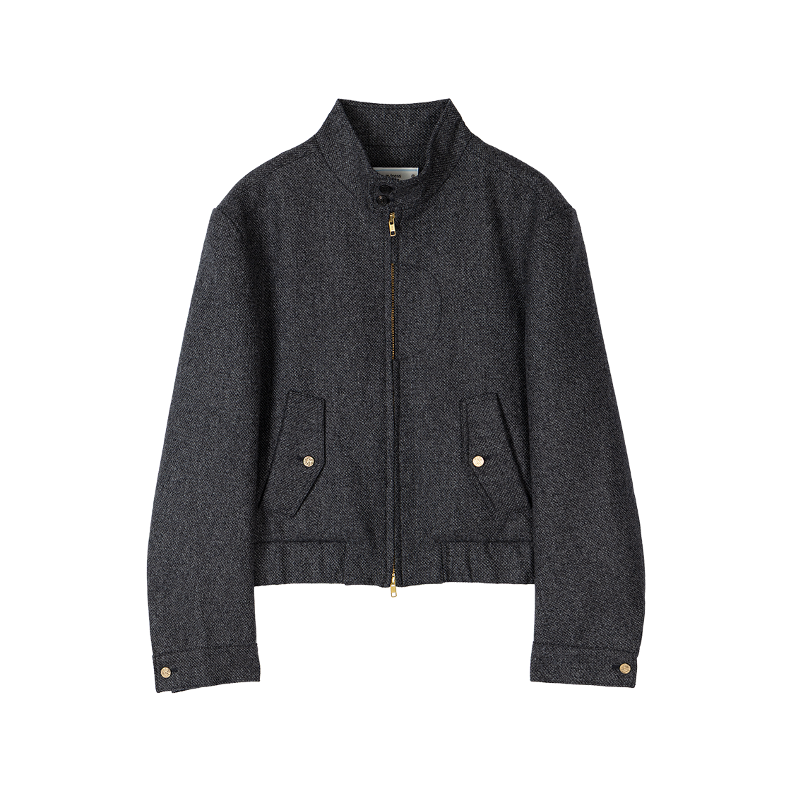 웨이비니스 아크 컷 해링턴 자켓 차콜