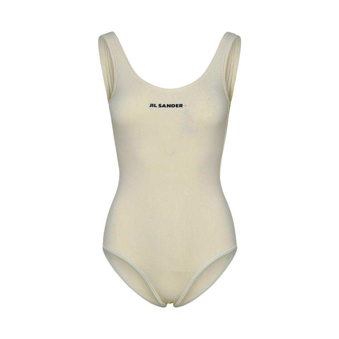 (W) 질 샌더 저지 스윔수트 화이트((W) Jil Sander Jersey Swimsuit White)